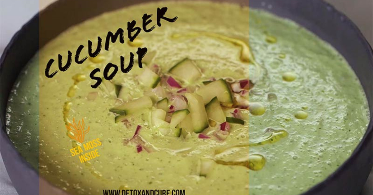 vegan soup recipe - cucumber soup