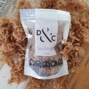 125g Sea Moss Gold Front of package buy online at detoxandcure.com