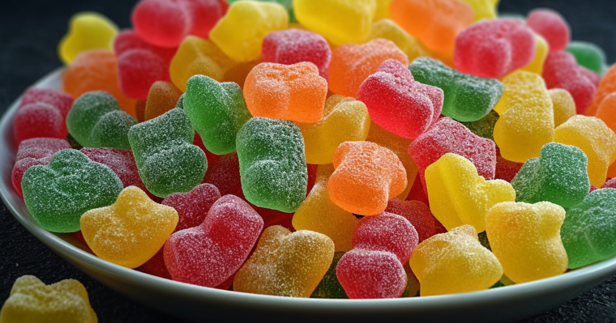 foods to avoid for back pain - gummy candies
